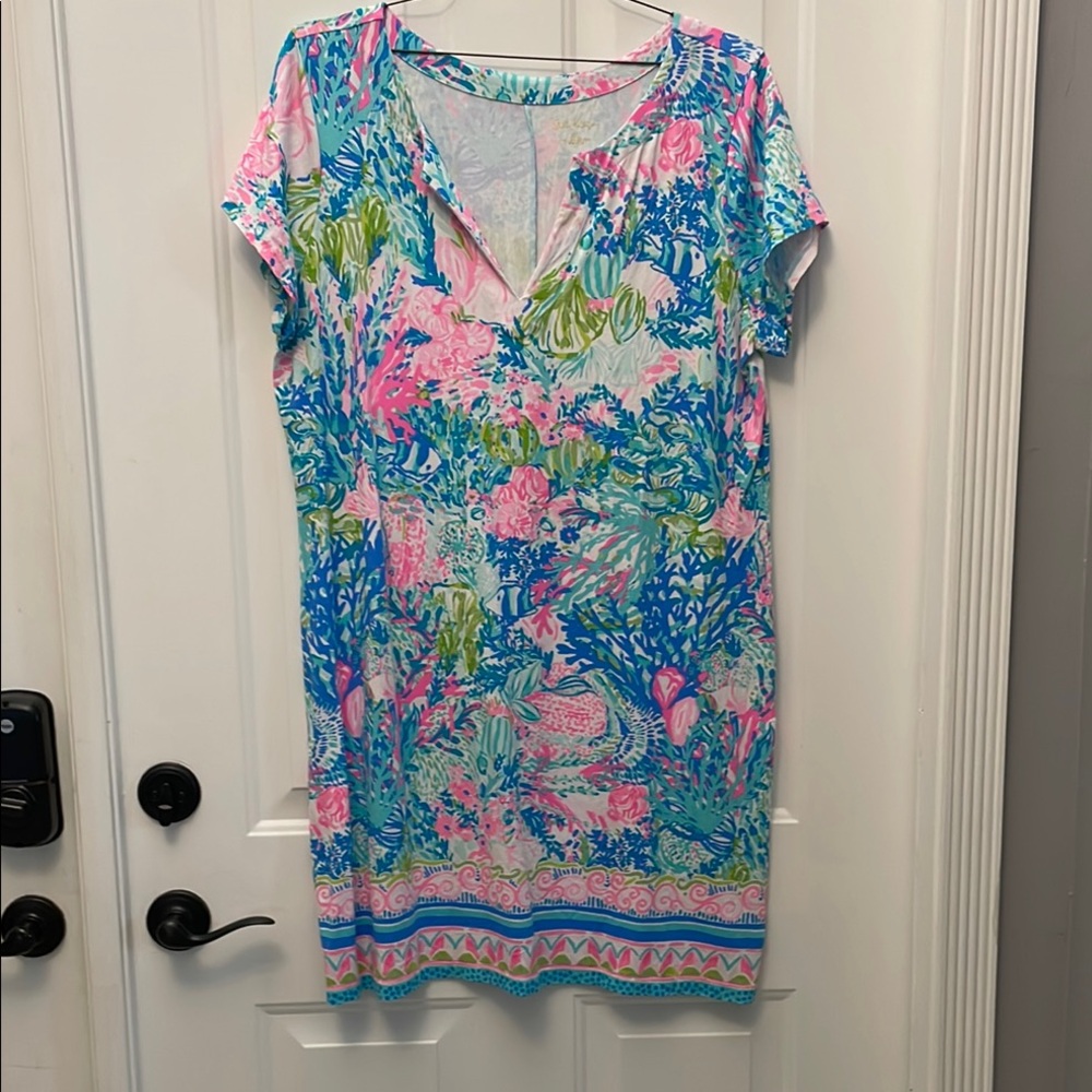 Lilly Pulitzer for Target Pink and Blue Sheath Dress